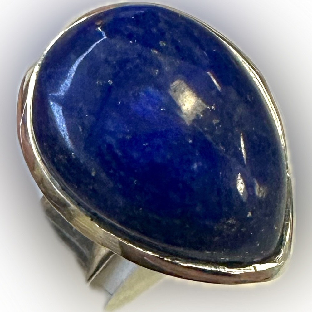 Beautiful Statement Ring 925 Sterling Silver Blue… - image 1